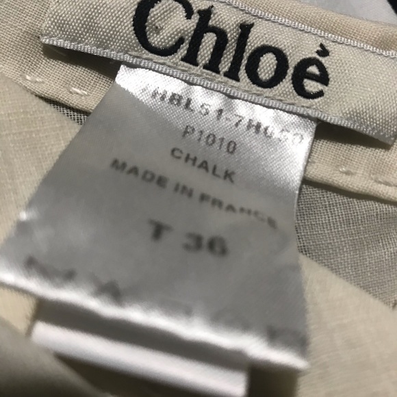 Authentic Chloe Sheer Creme Top - Picture 3 of 9